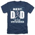 thumbnail image 1 of Star Trek Father's Day Best Dad in the Universe Unisex Adult Heather T Shirt, Navy Heather, 2X-Large, 1 of 4