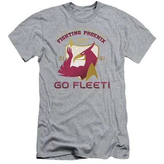 Star Trek-Fighting Phoenix - Short Sleeve Adult 30-1 Tee - Heather- Extra Large
