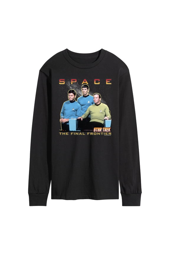 - Final Frontier - Men's Long Sleeve Graphic T-Shirt