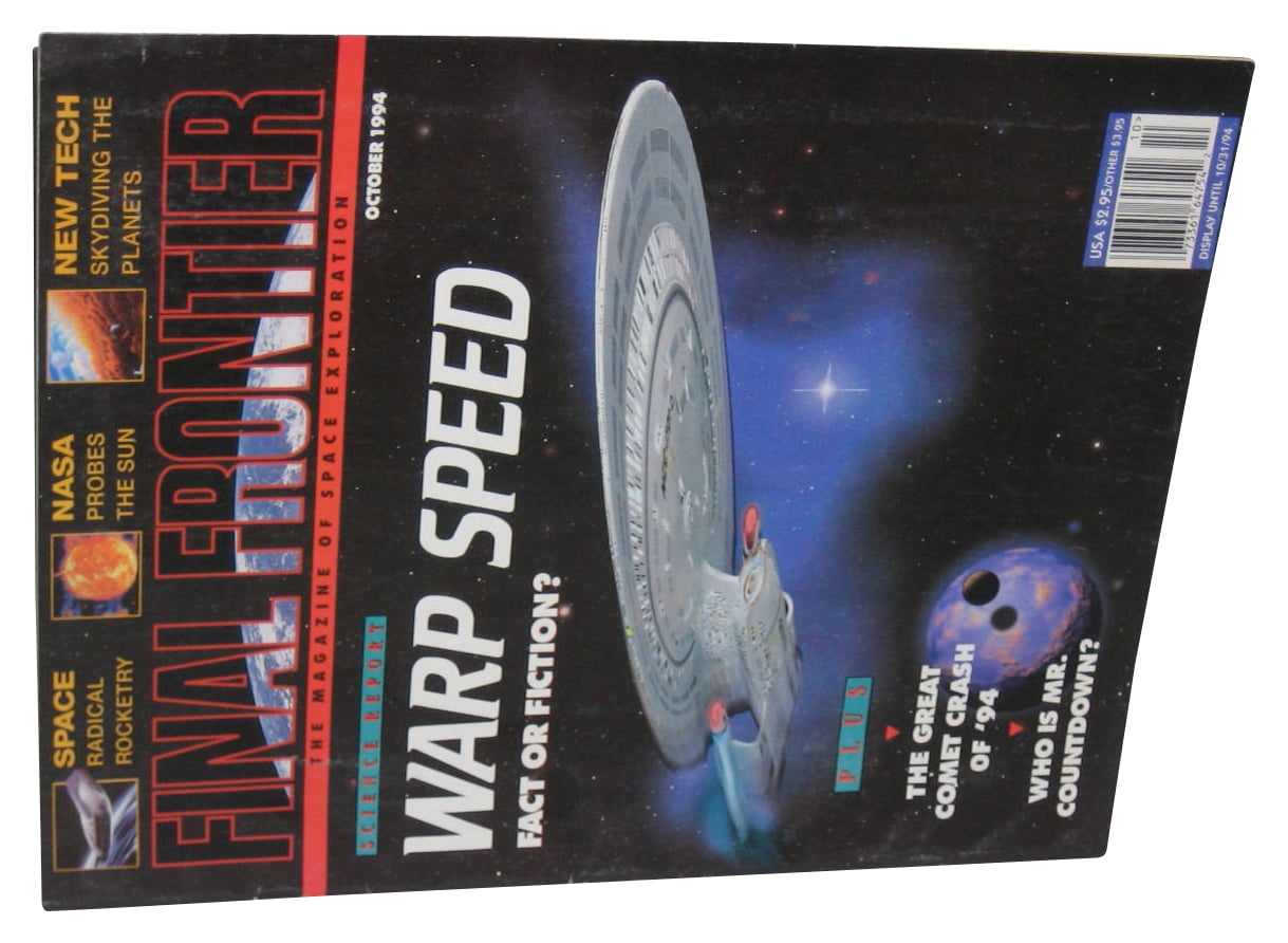 Star Trek Final Frontier October 1994 Warp Speed Magazine of Space Book