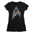 thumbnail image 1 of Star Trek Five Year Nap Junior Women's Sheer T-Shirt Black, 1 of 1