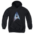 thumbnail image 1 of Star Trek - Galactic Shield - Youth Hooded Sweatshirt - X-Large, 1 of 2