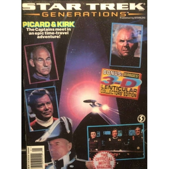 Star Trek Generations: The Official Movie Magazine #1A VF ; Starlog Comic Book