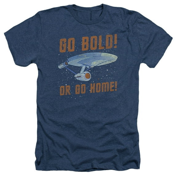 Star Trek - Go Bold - Heather Short Sleeve Shirt - Small