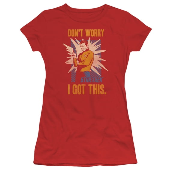 Star Trek Got This Junior Women's Sheer T-Shirt Red