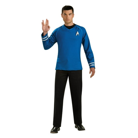 Star Trek Grand Heritage Spock Costume Top for Men by Rubies, Large