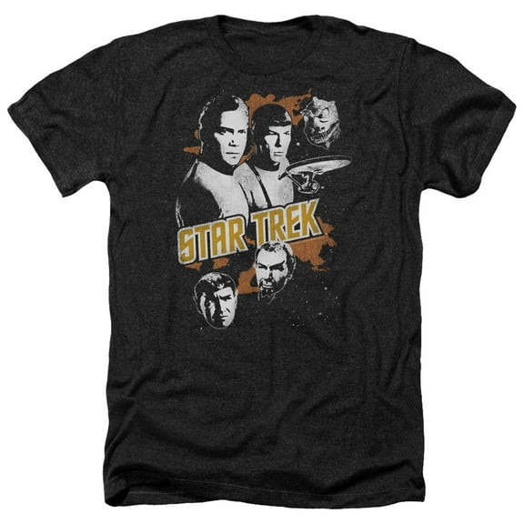 Star Trek - Graphic Good Vs Evil - Heather Short Sleeve Shirt - Large