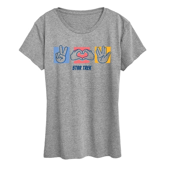 Star Trek - Hand Signs - Women's Short Sleeve Graphic T-Shirt