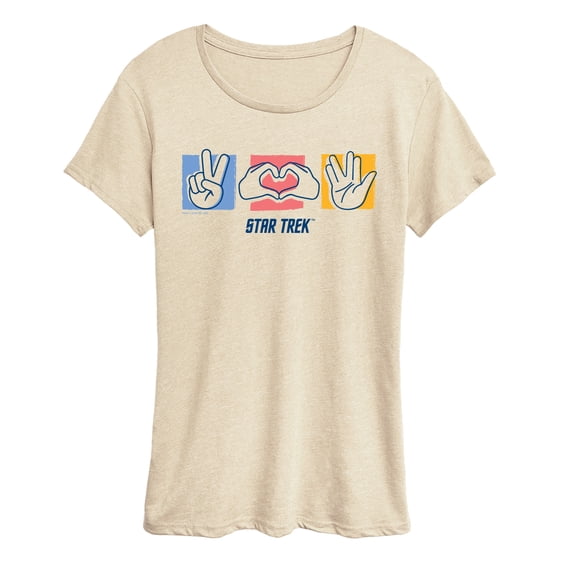 Star Trek - Hand Signs - Women's Short Sleeve Graphic T-Shirt
