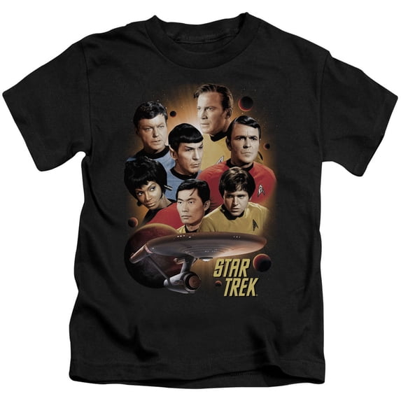 Star Trek Little Boys' Heart Of The Enterprise Childrens T-shirt 6 Black