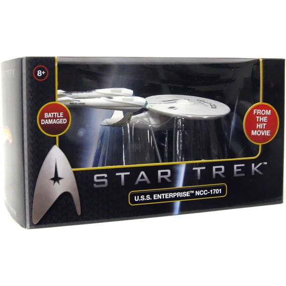 Star Trek Hot Wheels U.S.S. Enterprise NCC-1701 Diecast Vehicle (Battle Damaged)