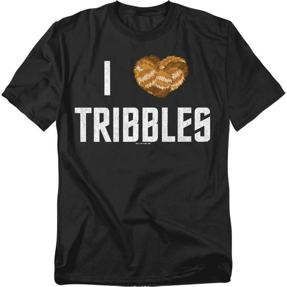 Star Trek Men's I Heart Tribbles T-shirt Small Black