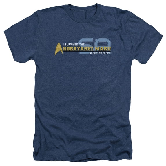 Star Trek - I Survived - Heather Short Sleeve Shirt - Large