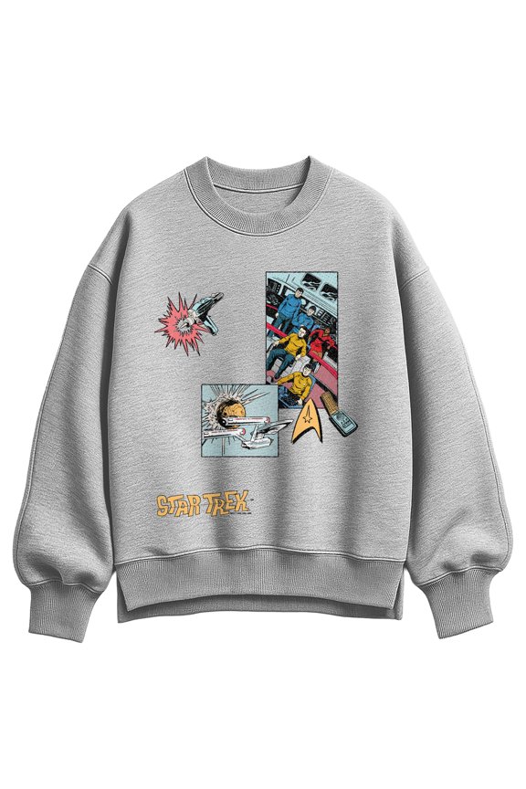 - Icon Collage - Women's Oversized Fleece Crew Sweatshirt
