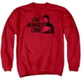 thumbnail image 1 of Star Trek Im Number One Adult Crewneck Sweatshirt Red, 1 of 1