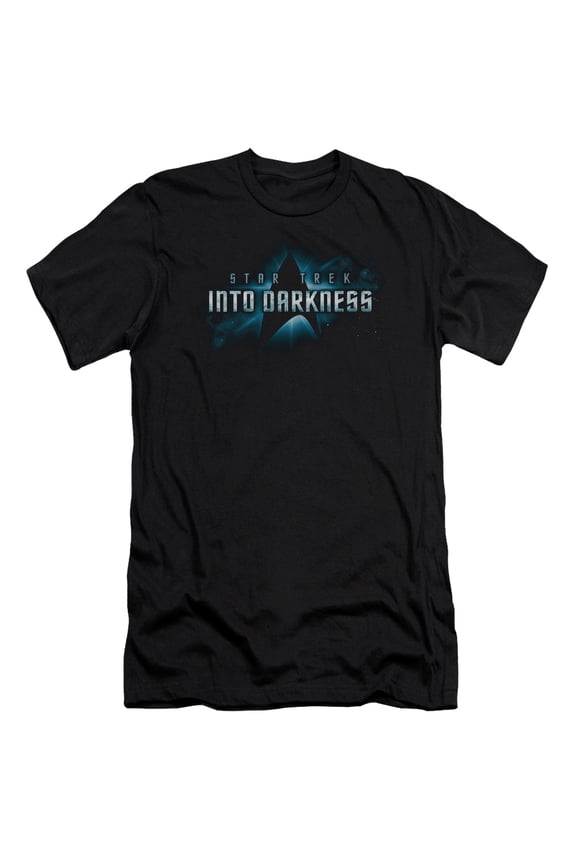 Star Trek Into Darkness Logo Adult 30/1 T-Shirt Black