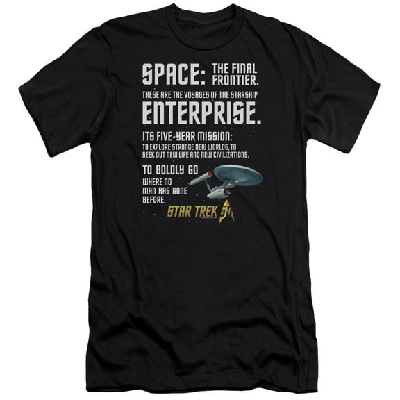Star Trek - Intro - Premium Slim Fit Short Sleeve Shirt - XX-Large