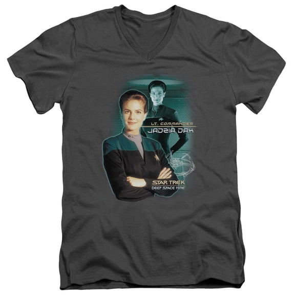 Star Trek - Jadzia Dax - Slim Fit V Neck Shirt - XX-Large