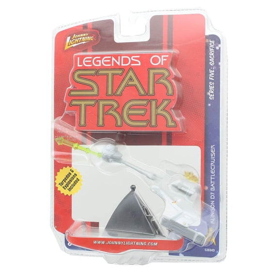 Star Trek Johnny Lightning S5 Mini Die Cast Ship - Klingon D7 Battlecruiser
