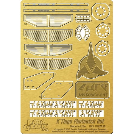Star Trek - K'Tinga Photoetch Set 1/350 scale POL950 Kit - PGX218 ParaGrafix