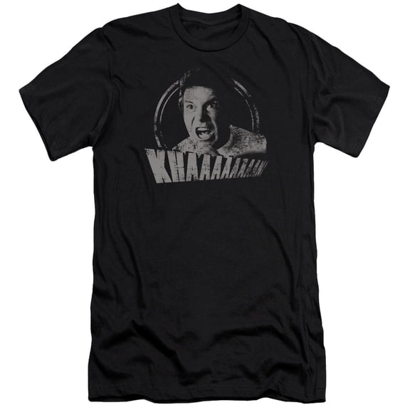 Star Trek - Khan Distressed - Premium Slim Fit Short Sleeve Shirt - X-Large