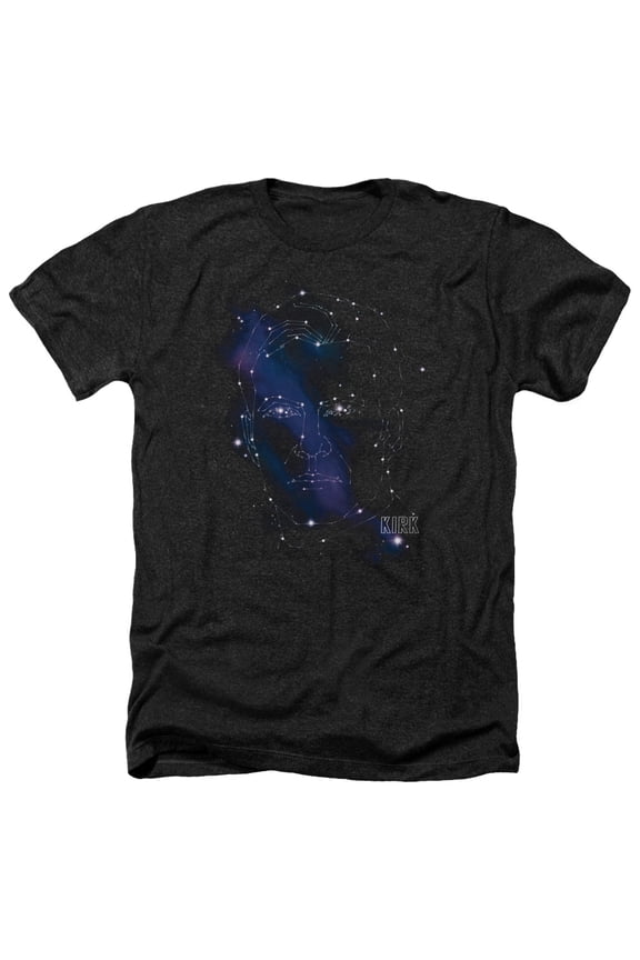 Star Trek - Kirk Constellations - Heather Short Sleeve Shirt - Large