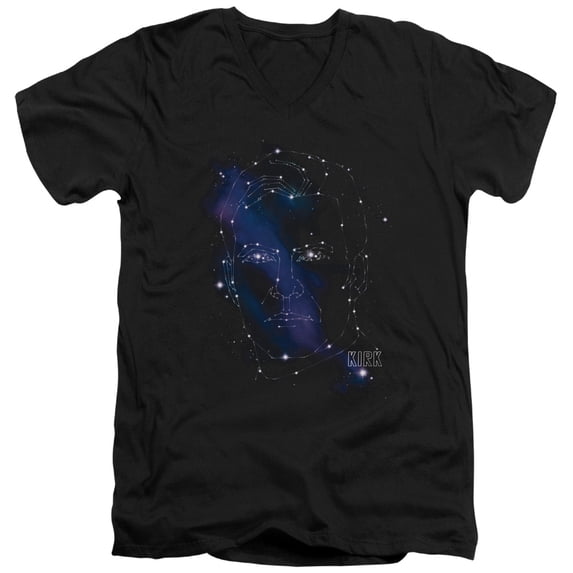 Star Trek - Kirk Constellations - Slim Fit V Neck Shirt - Large