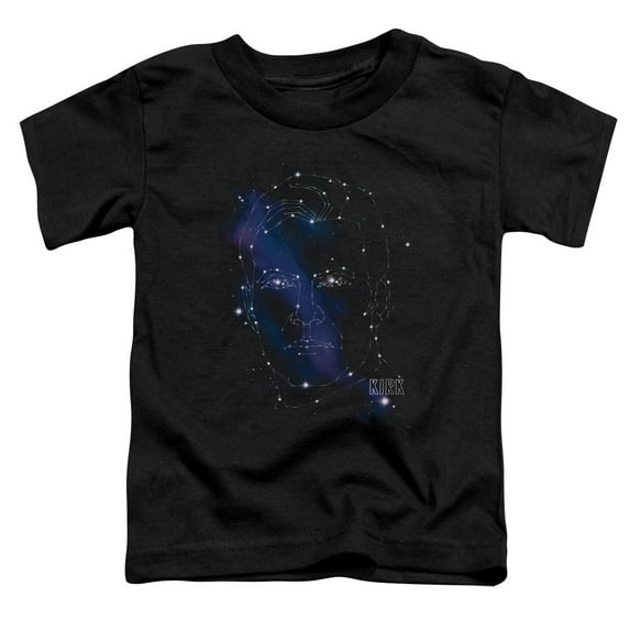 Star Trek Kirk Constellations Toddler T-Shirt Black
