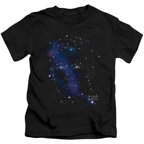 Star Trek Kirk Constellations Youth 18/1 T-Shirt Black