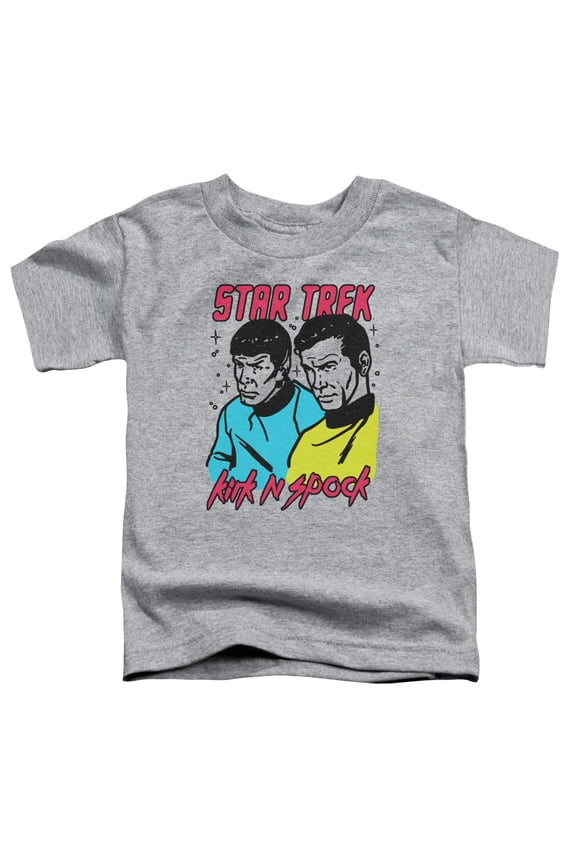 Star Trek Kirk N Spock Toddler T-Shirt Athletic Heather
