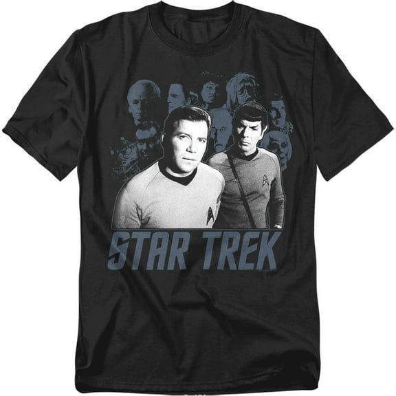 Star Trek Kirk Spock And Company Officially Licensed Adult T-Shirt XL