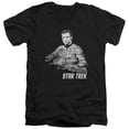 thumbnail image 1 of Star Trek - Kirk Words - Slim Fit V Neck Shirt - Medium, 1 of 2