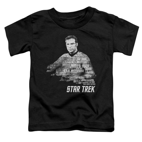 Star Trek - Kirk Words - Toddler Short Sleeve Shirt - 4T