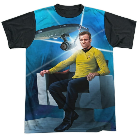 Star Trek - Kirks Ship - Short Sleeve Black Back Shirt - XX-Large