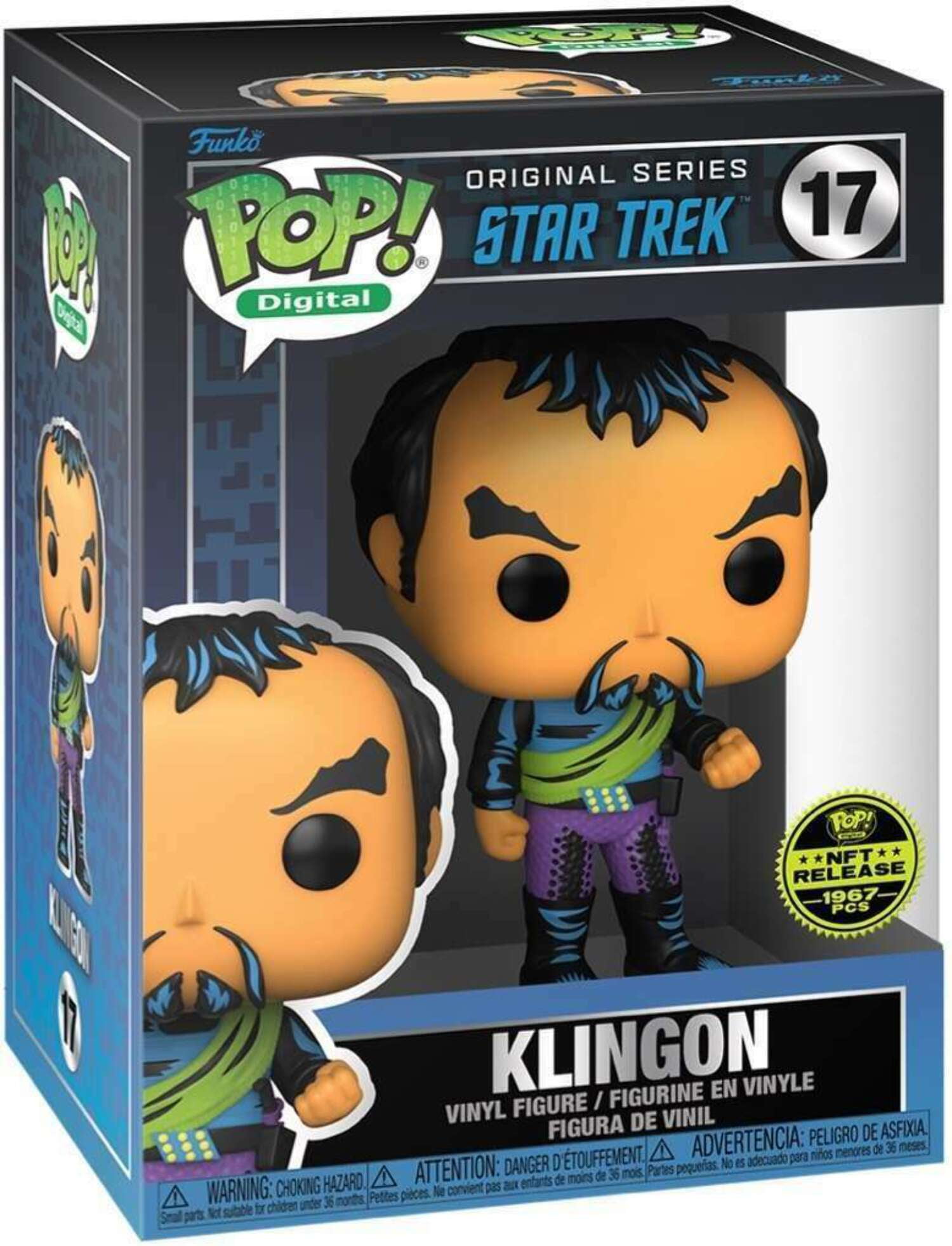 Funko POP! Digital Star Trek The Original Series Klingon #17 [Blacklight] LE 1967 Exclusive
