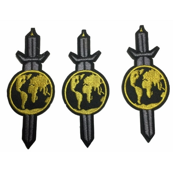 Star Trek Klingon Set of 3 Embroidered Iron On Patches