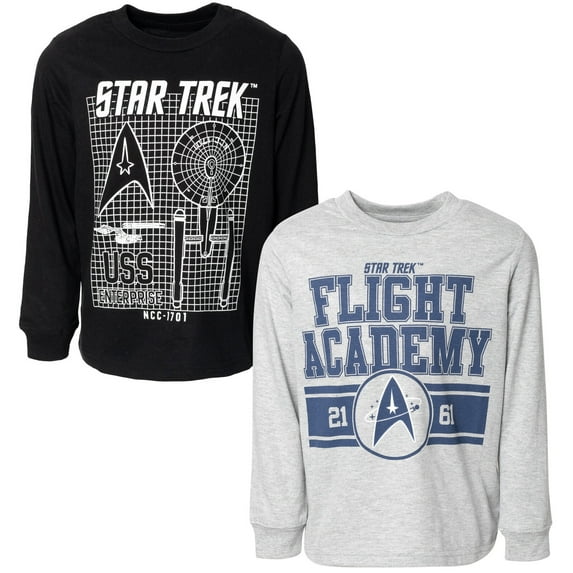 Star Trek Little Boys 2 Pack Long Sleeve T-Shirts