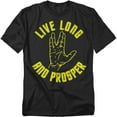 thumbnail image 1 of Star Trek Live Long Hand Officially Licensed Adult T-Shirt 3XL, 1 of 7