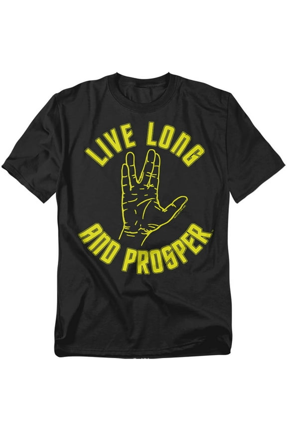 Star Trek Live Long Hand Officially Licensed Adult T-Shirt XL