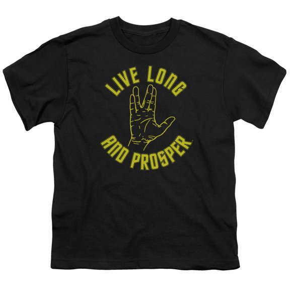 Star Trek - Live Long Hand - Youth Short Sleeve Shirt - Medium