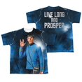 thumbnail image 1 of Star Trek Men's  Live Long Sublimation T-shirt White, 1 of 2
