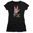 thumbnail image 1 of Star Trek Llap 50 Junior Women's Sheer T-Shirt Black, 1 of 2
