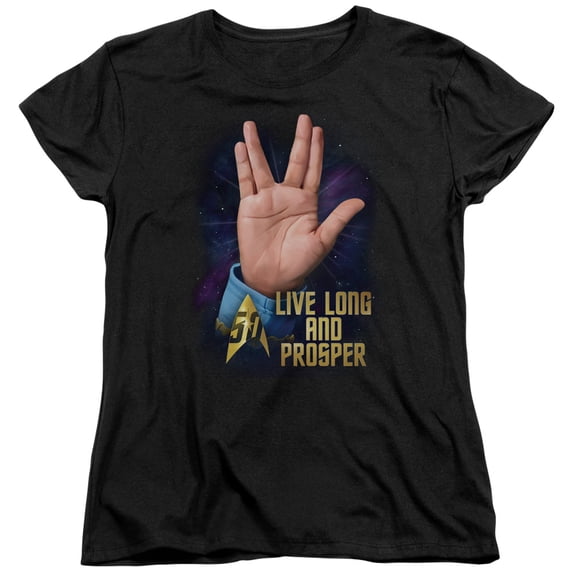 Star Trek Llap 50 Women's T-Shirt Black