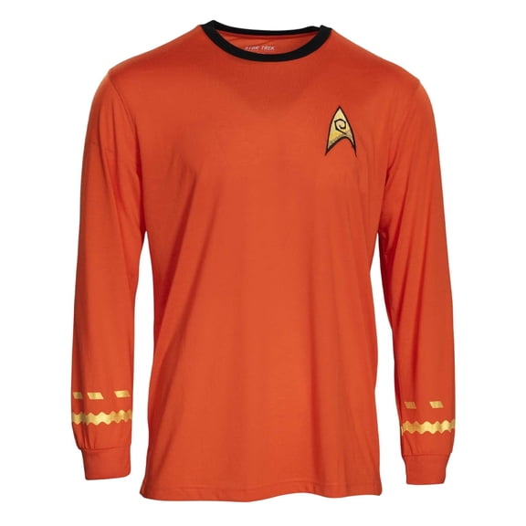 Star Trek Long Sleeve Halloween Costume T-shirt Spock Captain Kirk Engineering Cosplay