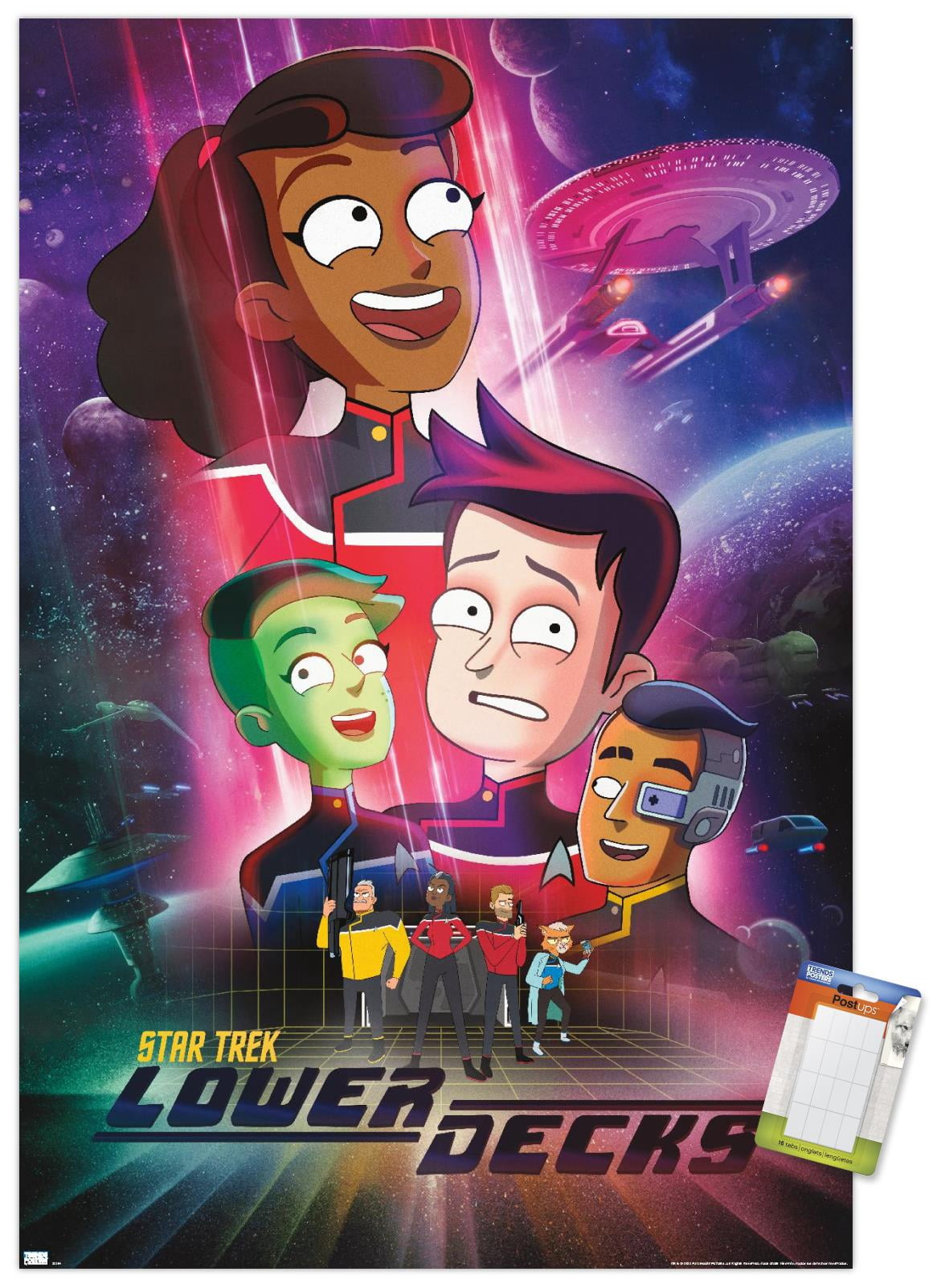 Star Trek: Lower Decks - Key Art Wall Poster, 14.725" x 22.375 ...