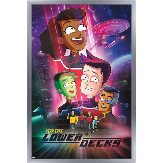 Star Trek: Lower Decks - Key Art Wall Poster, 22.375" x 34" Framed ...