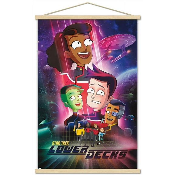 Star Trek: Lower Decks - Key Art Wall Poster with Magnetic Frame, 22.375" x 34"