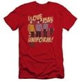 thumbnail image 1 of Star Trek Man In Uniform Premium Canvas Adult Slim Fit 30/1 T-Shirt Red, 1 of 1