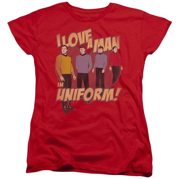 Star Trek - Man In Uniform - Women's Short Sleeve Shirt - Small