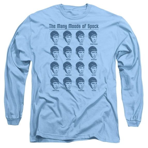 Star Trek - Many Moods Of Spock - Long Sleeve Shirt - Small